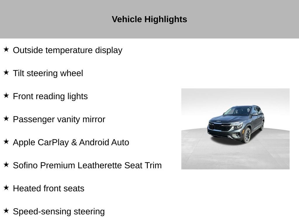 2024 Kia Seltos EX