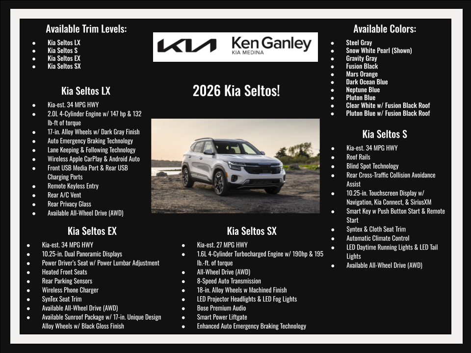 2026 Kia Seltos EX