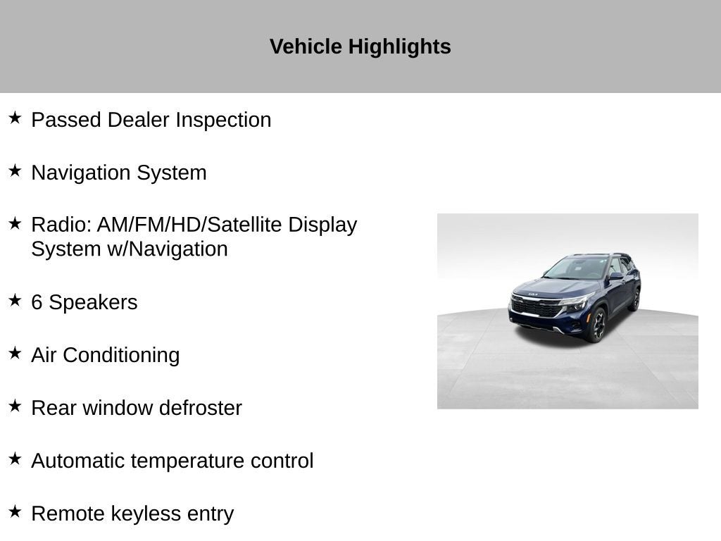 2024 Kia Seltos EX