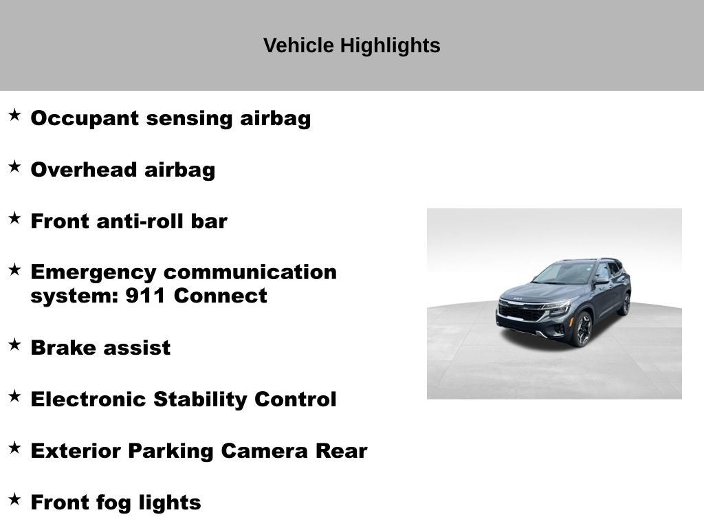 2024 Kia Seltos SX