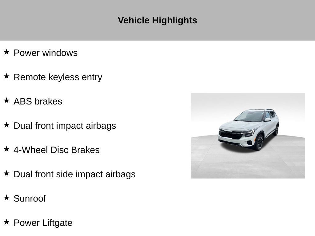 2024 Kia Seltos SX