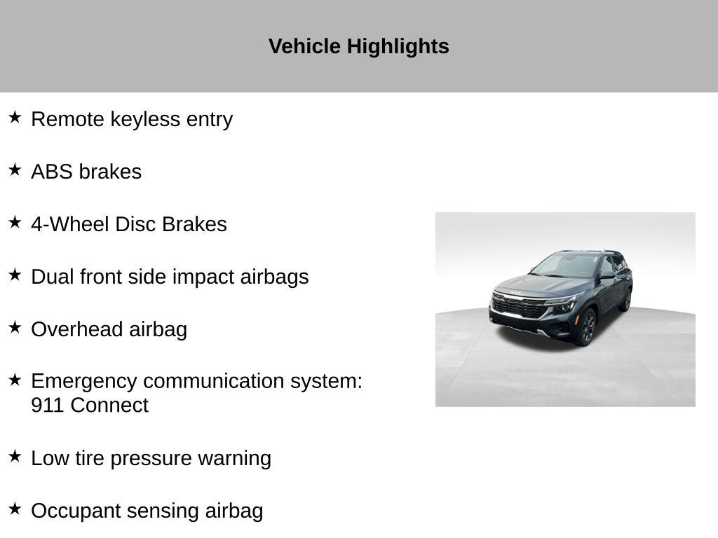 2024 Kia Seltos S