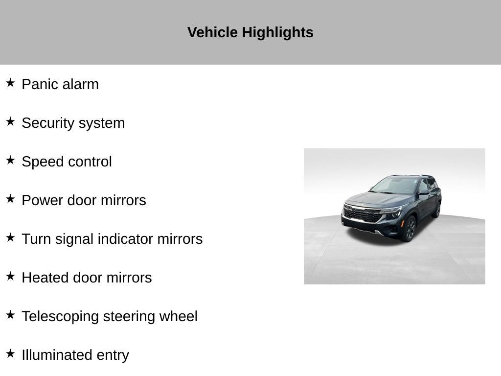 2024 Kia Seltos S