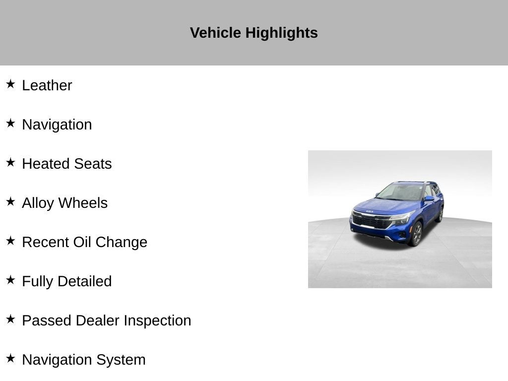 2024 Kia Seltos S
