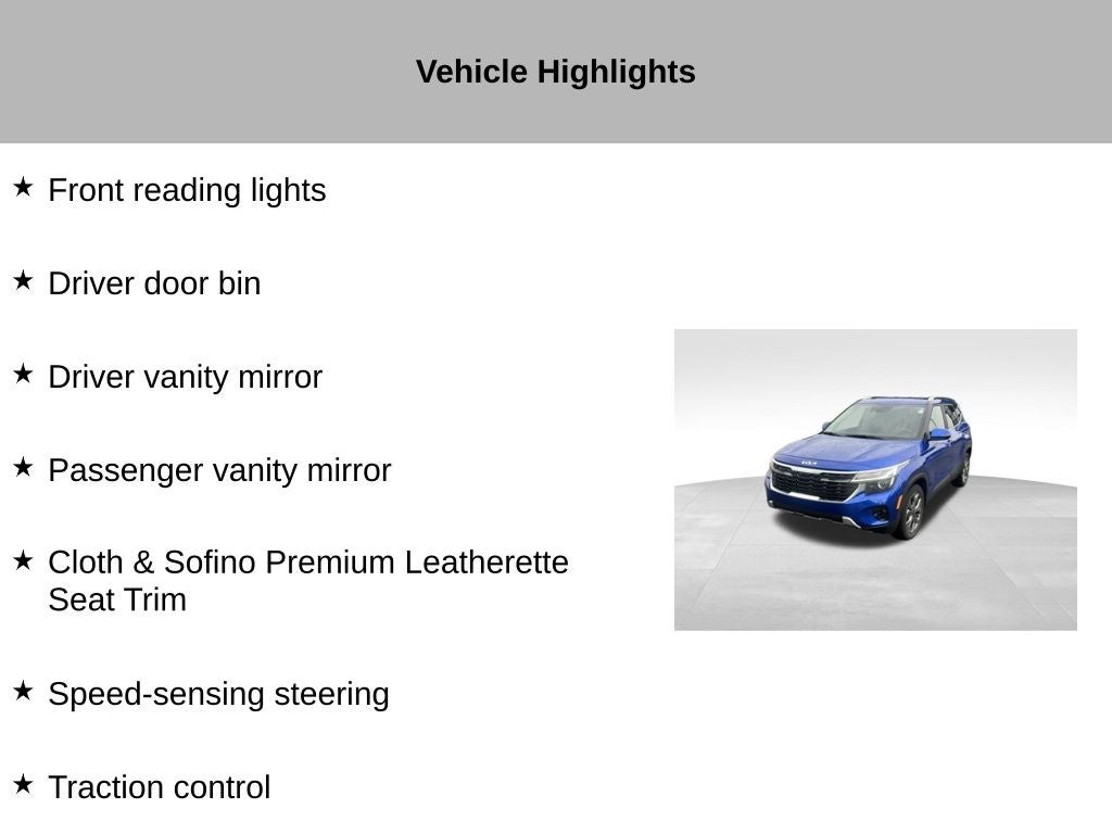 2024 Kia Seltos S