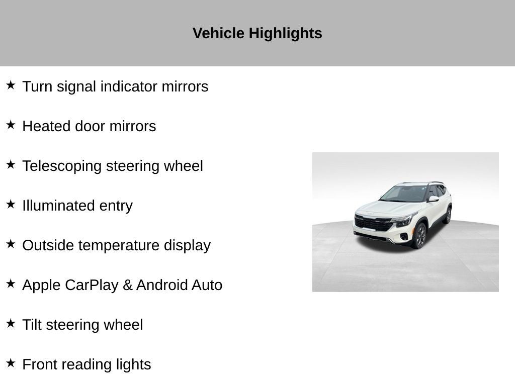 2024 Kia Seltos S