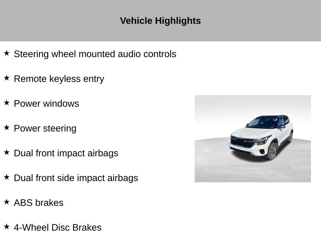 2024 Kia Seltos S