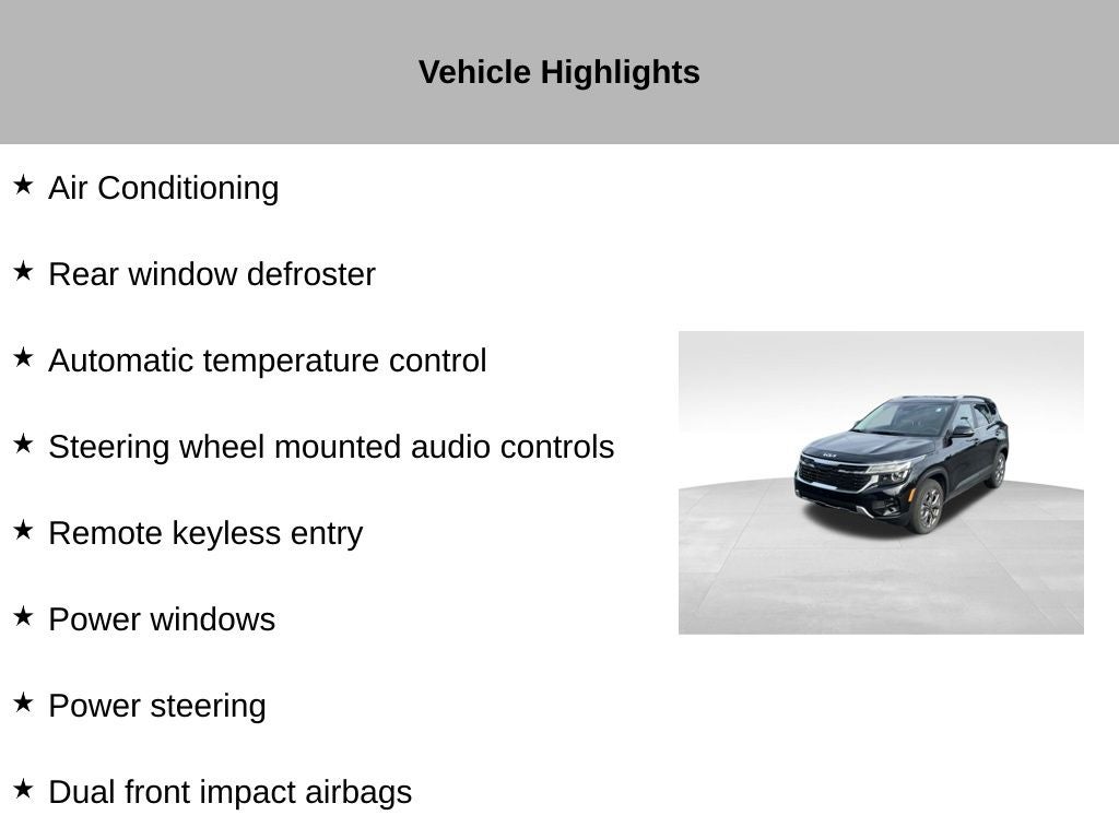 2024 Kia Seltos S