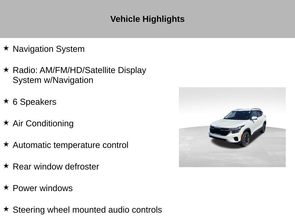 2025 Kia Seltos S