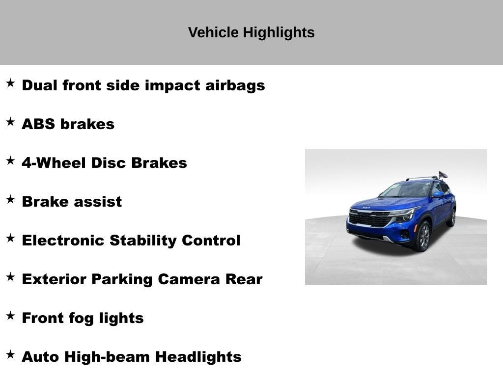 2024 Kia Seltos S