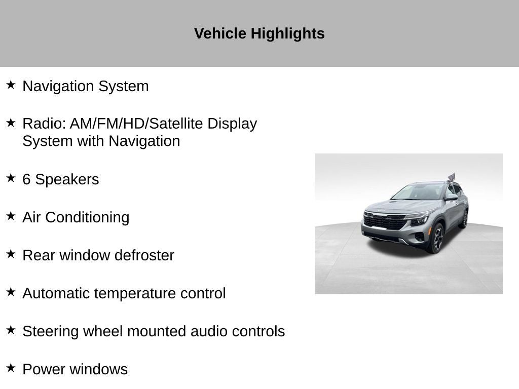 2026 Kia Seltos S