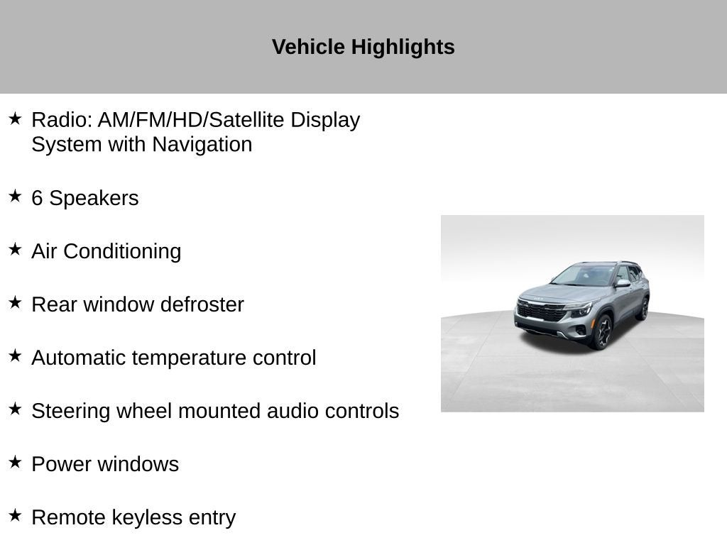 2026 Kia Seltos S