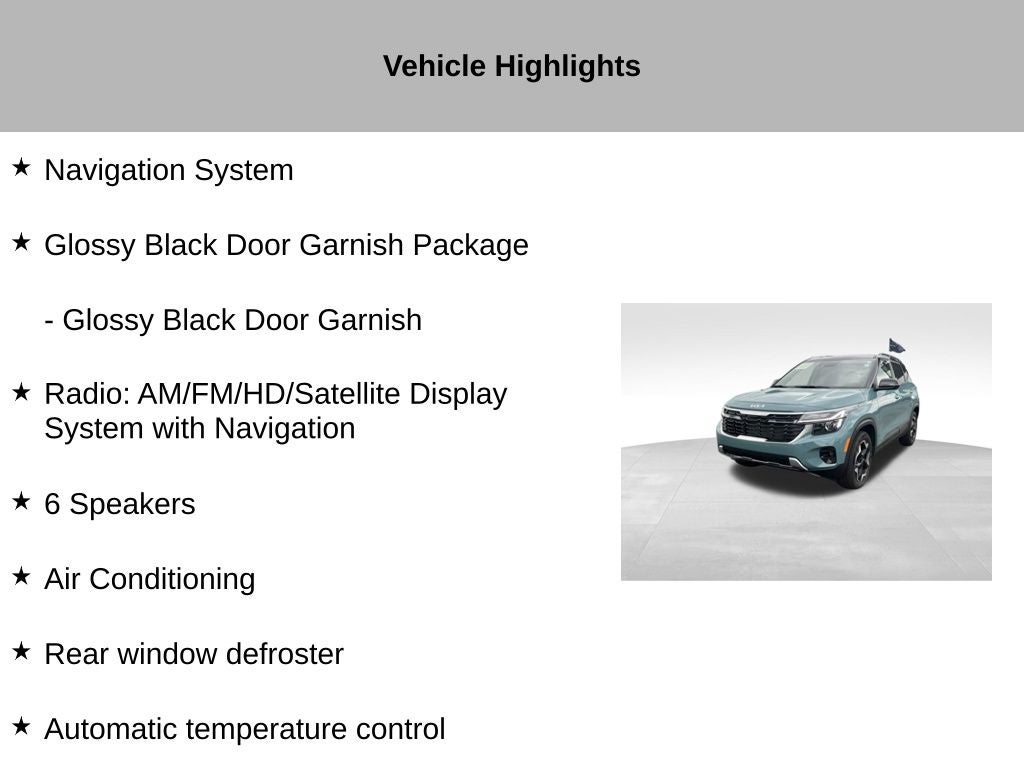 2026 Kia Seltos S