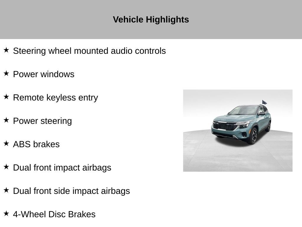 2026 Kia Seltos S
