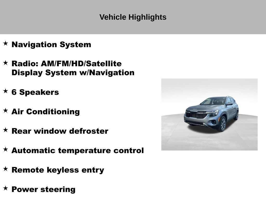 2024 Kia Seltos S
