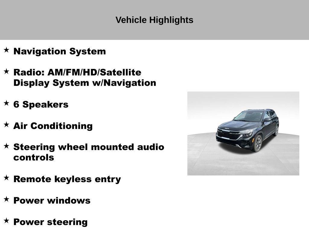 2024 Kia Seltos S