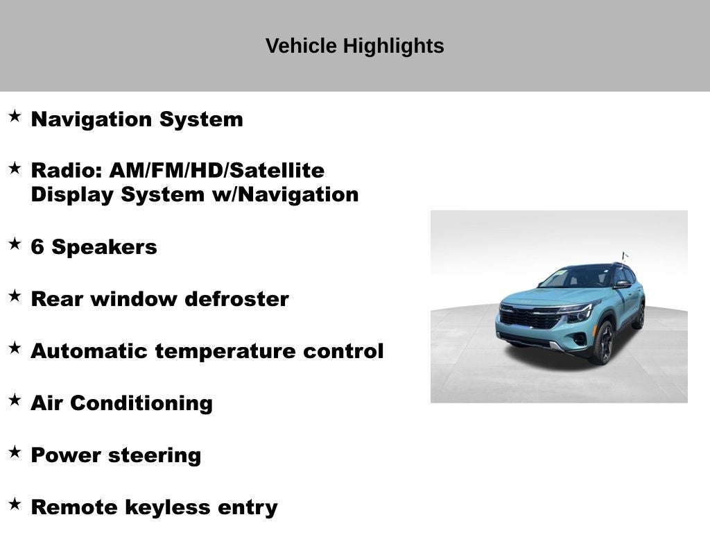 2025 Kia Seltos S