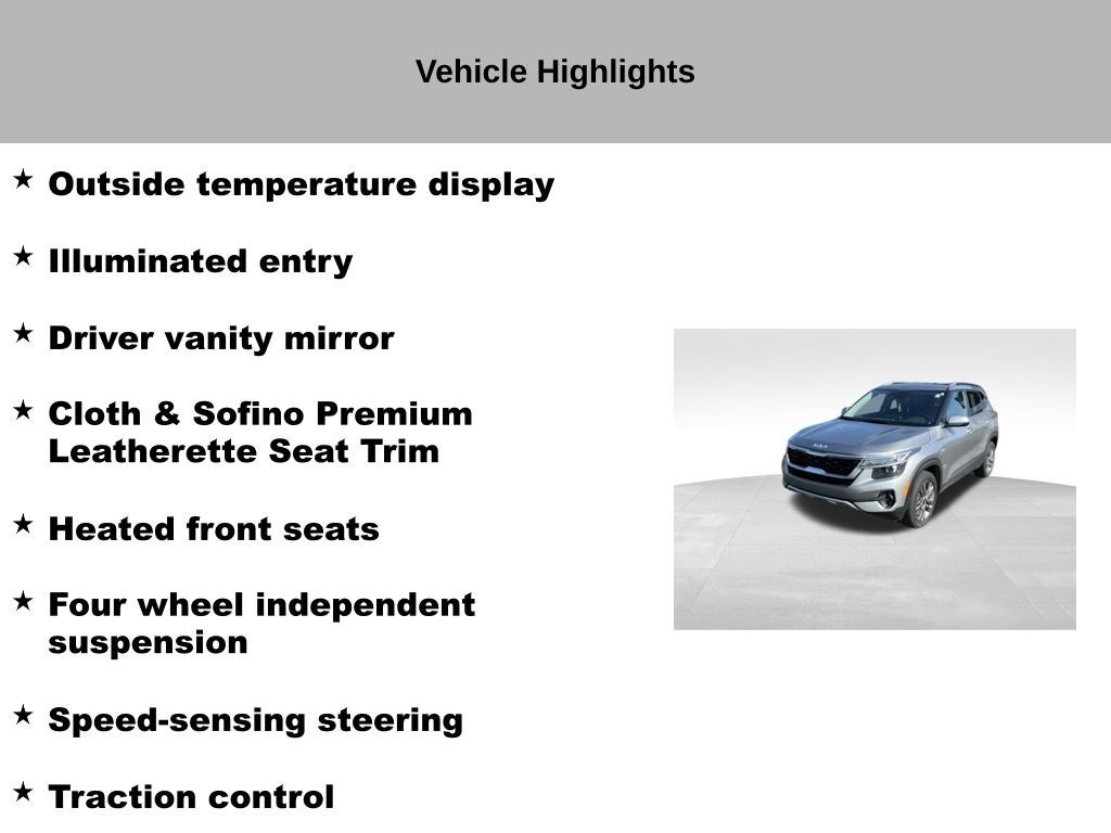 2023 Kia Seltos S