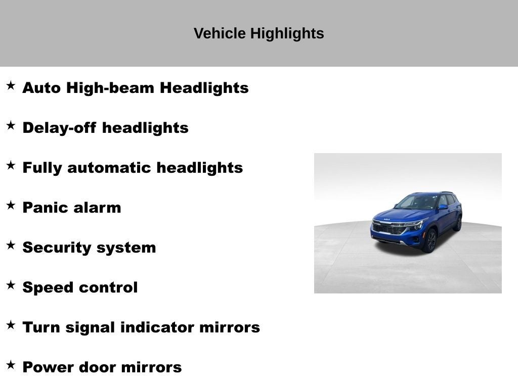 2024 Kia Seltos S