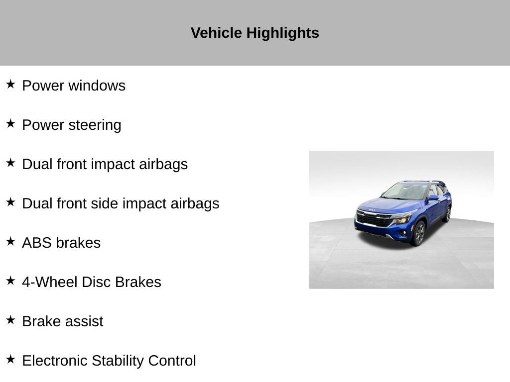 2024 Kia Seltos S