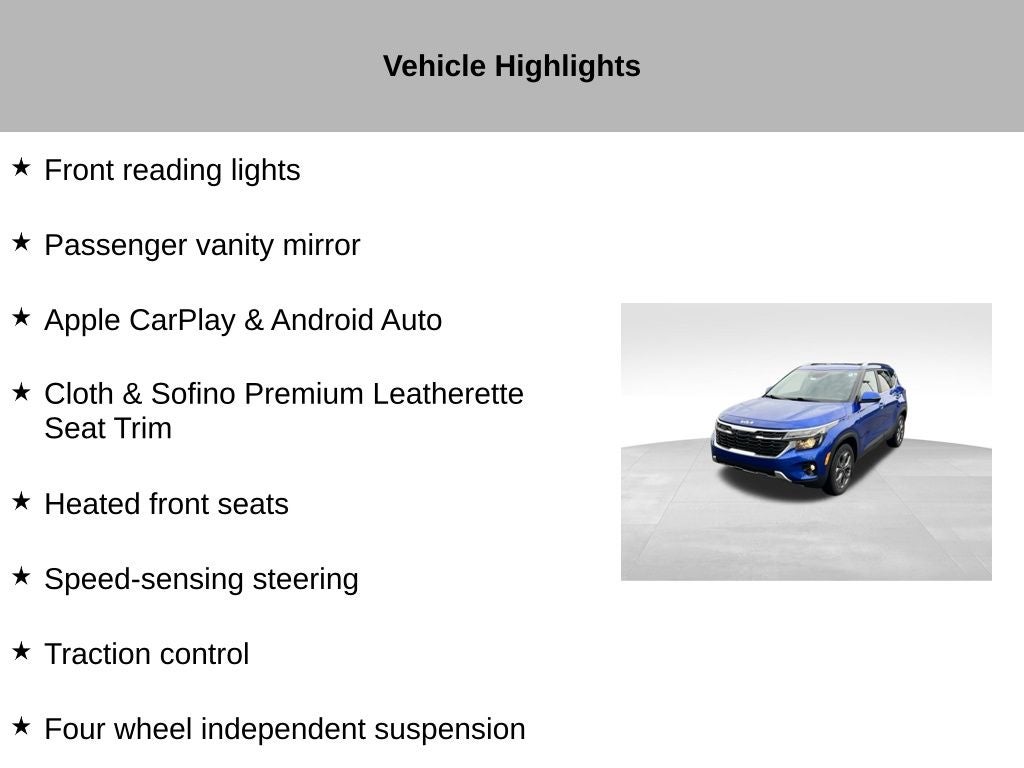 2024 Kia Seltos S