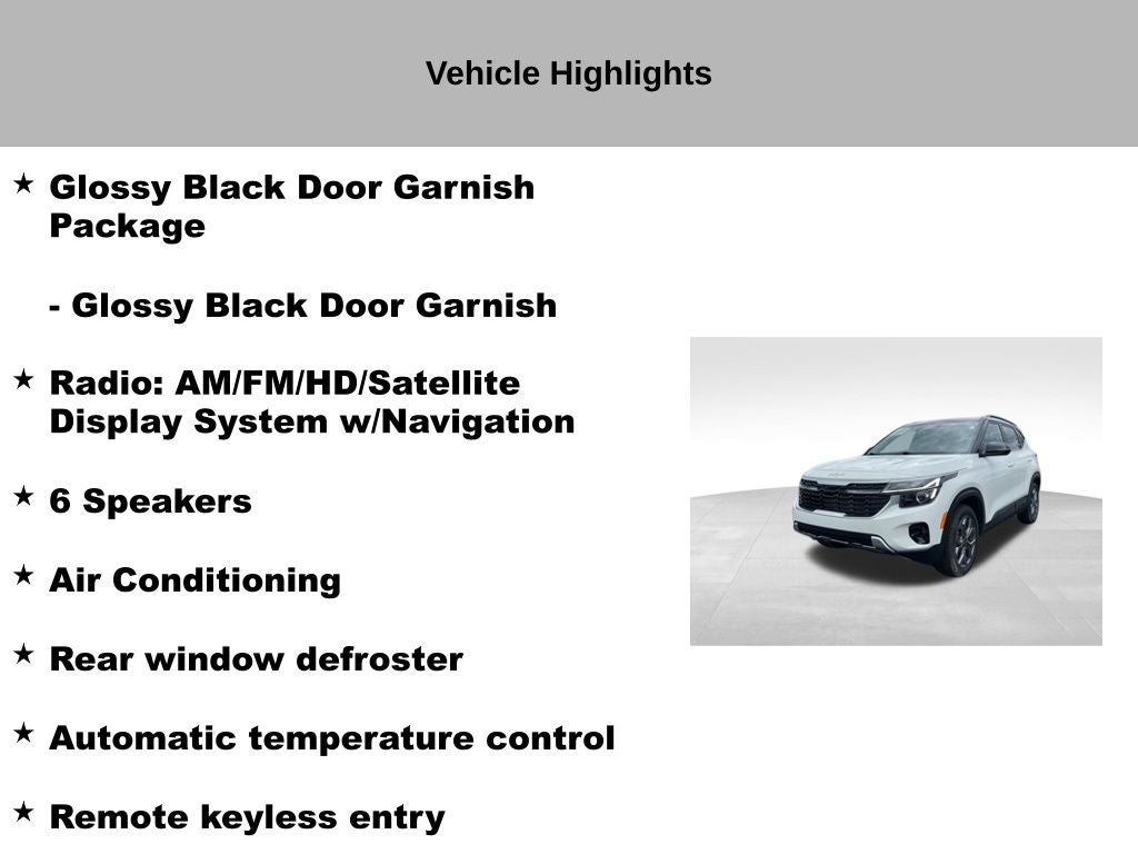 2024 Kia Seltos S