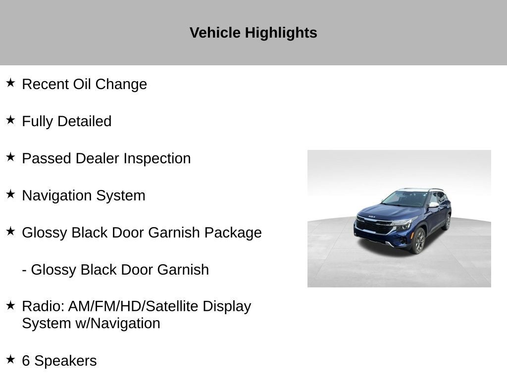 2024 Kia Seltos S