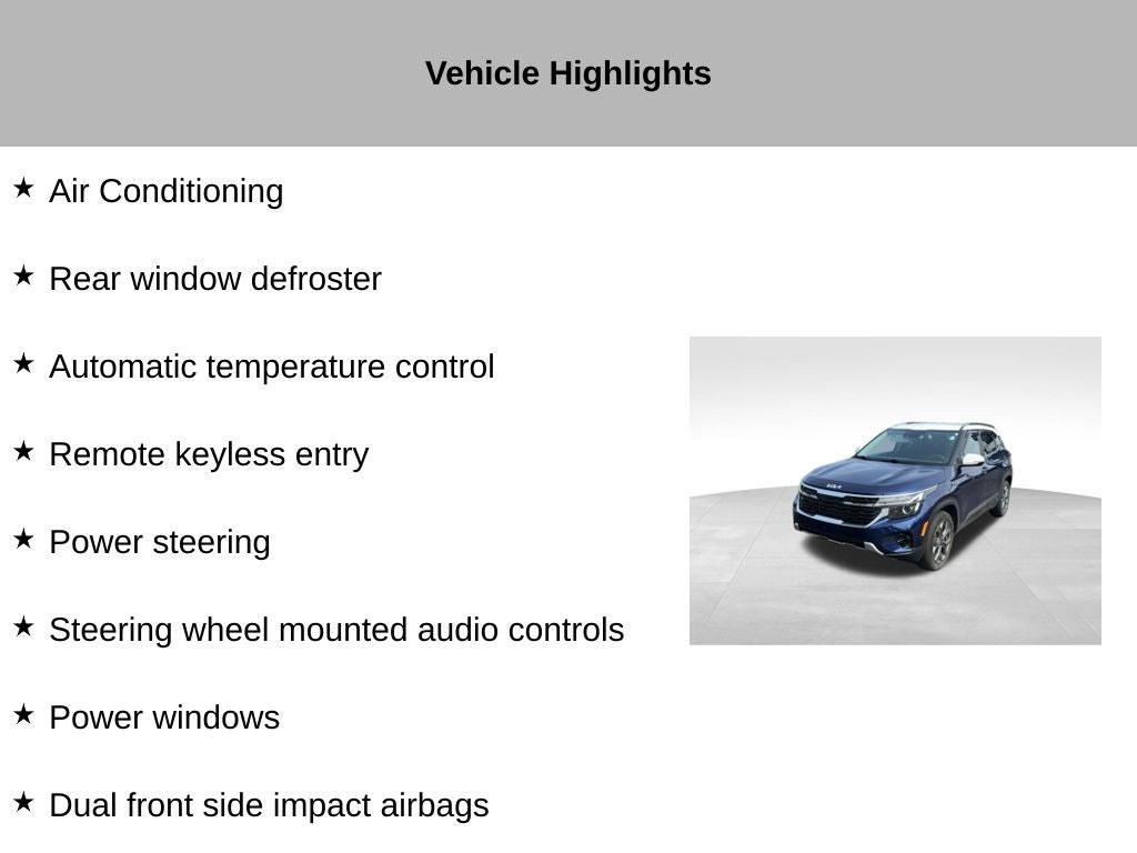 2024 Kia Seltos S