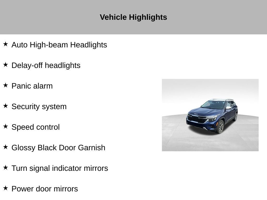 2024 Kia Seltos S