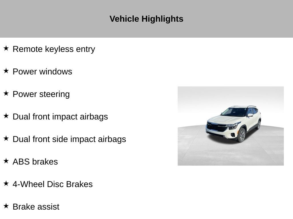 2024 Kia Seltos S