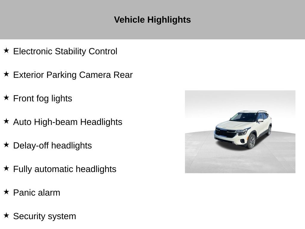 2024 Kia Seltos S