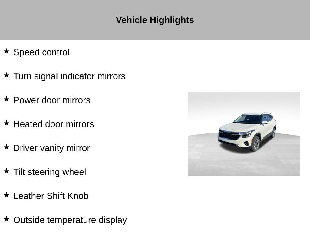 2024 Kia Seltos S