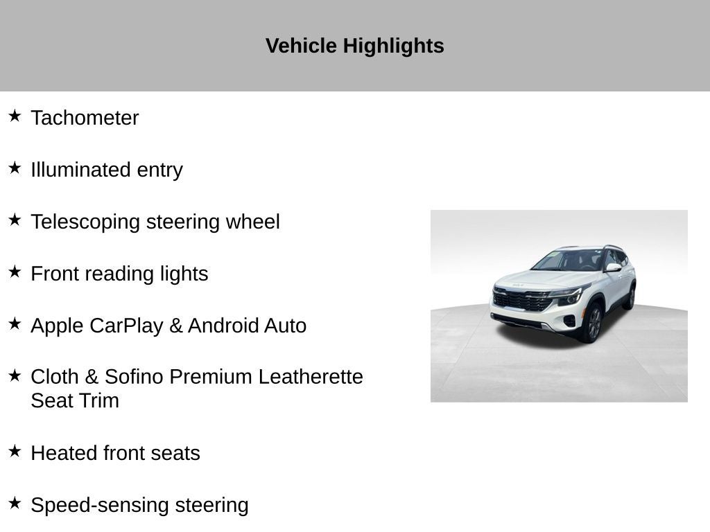 2024 Kia Seltos S