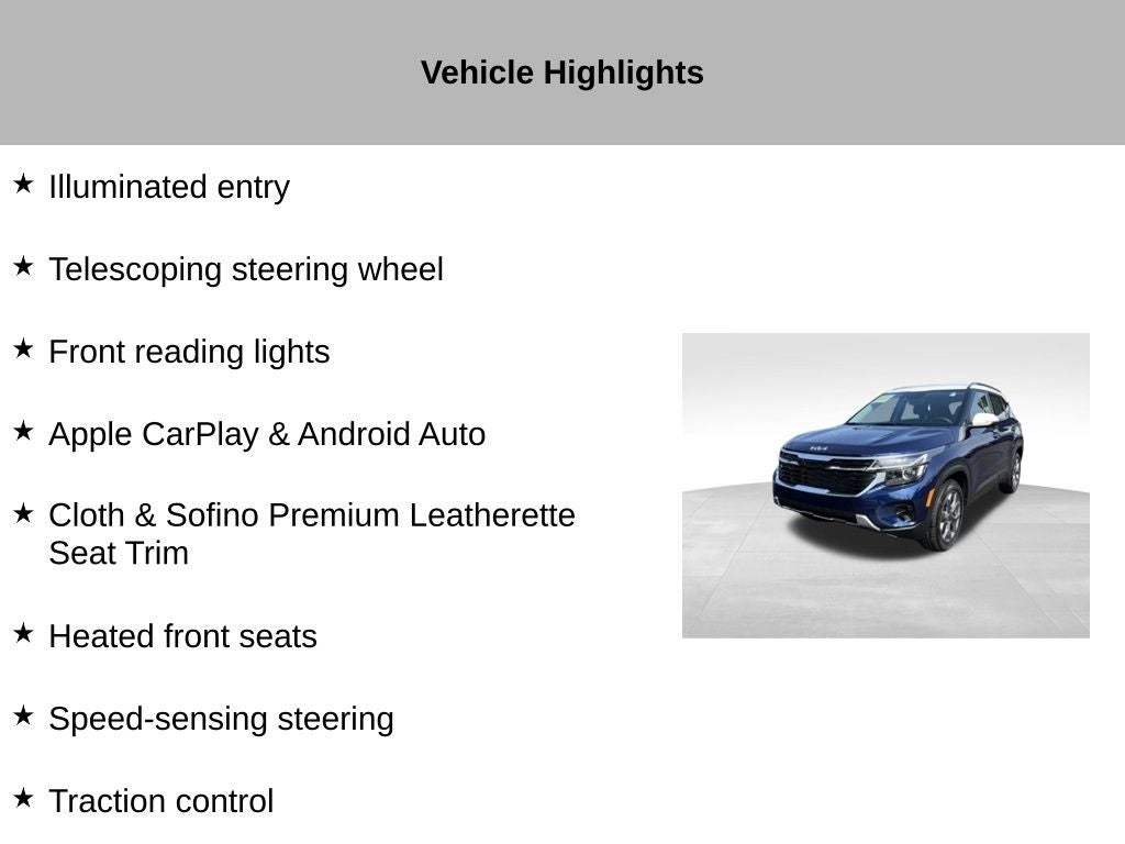 2024 Kia Seltos S