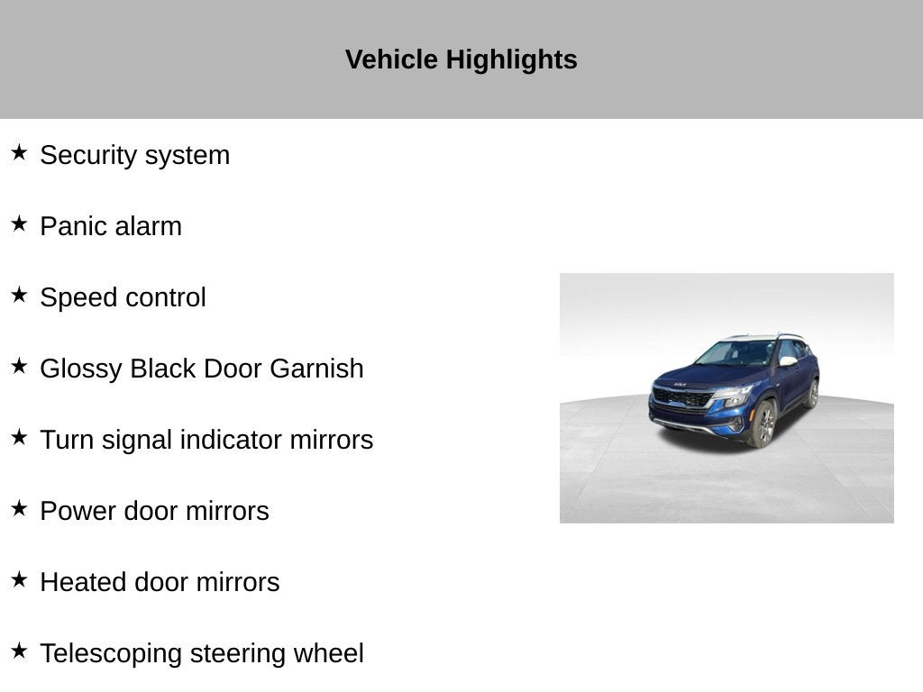 2023 Kia Seltos S