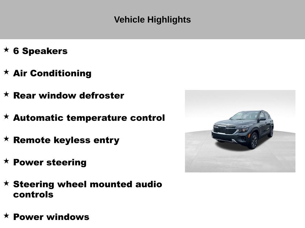 2024 Kia Seltos S