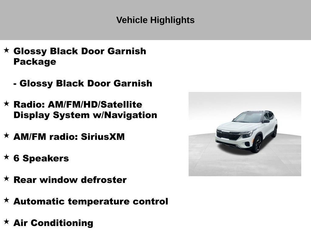 2025 Kia Seltos S