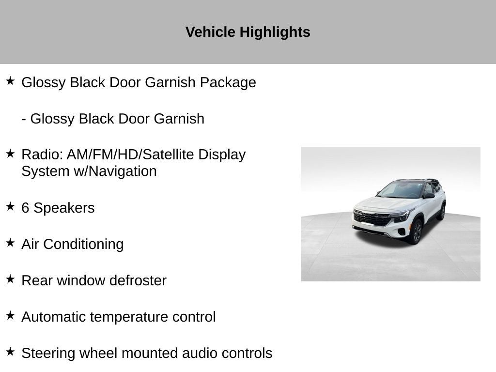 2024 Kia Seltos S