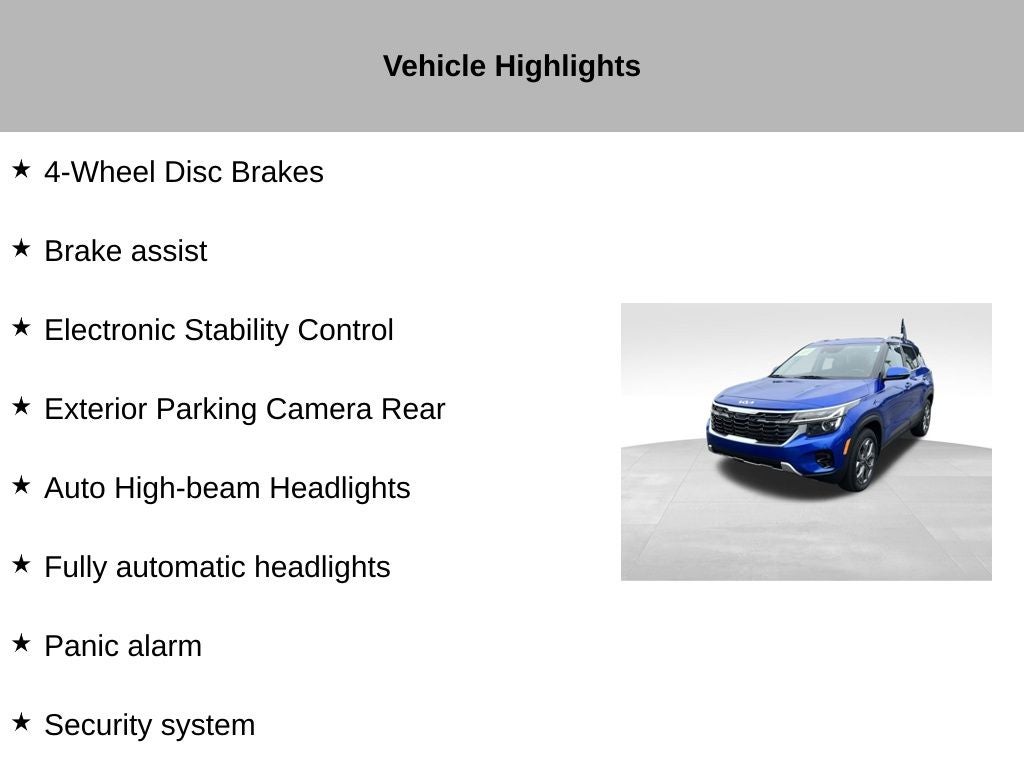 2024 Kia Seltos S