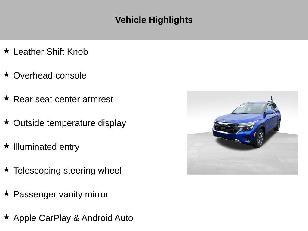 2024 Kia Seltos S