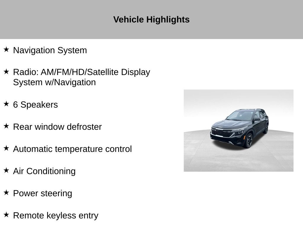 2025 Kia Seltos S