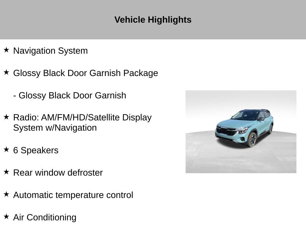 2025 Kia Seltos S
