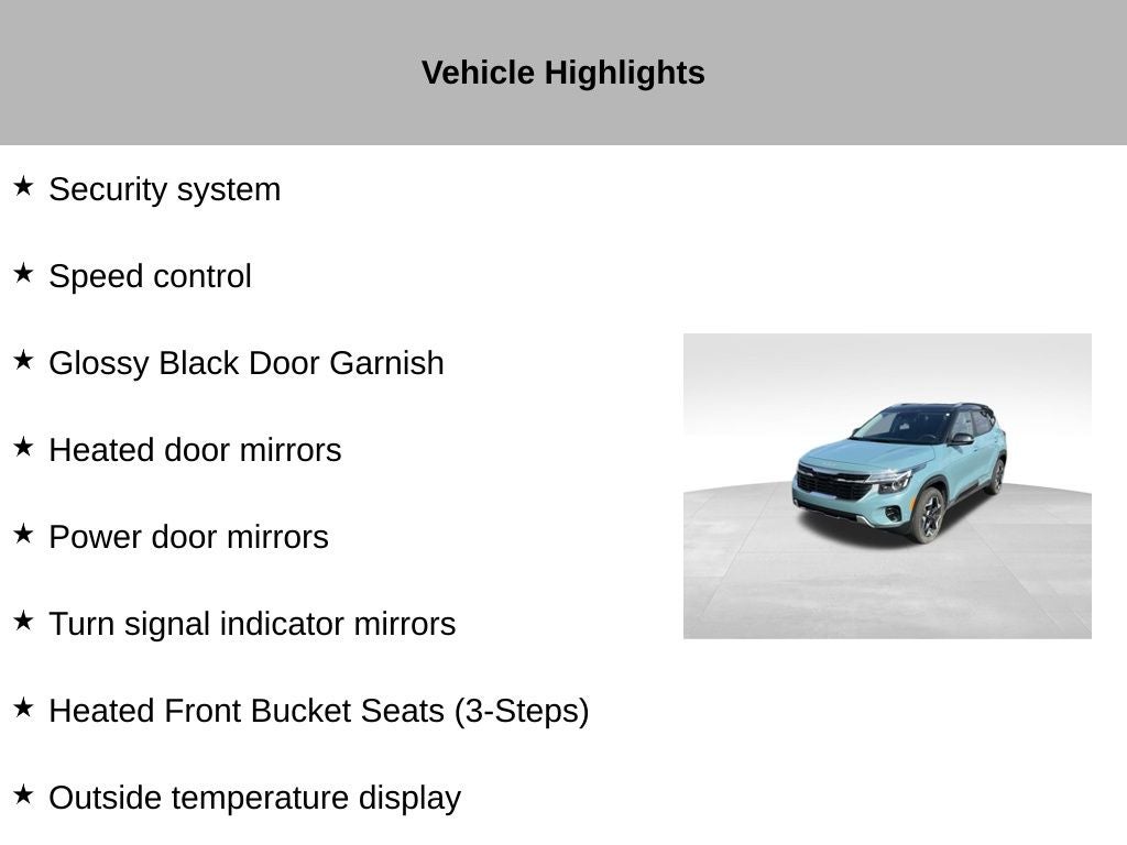 2025 Kia Seltos S