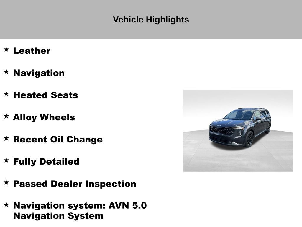 2025 Kia Carnival SX