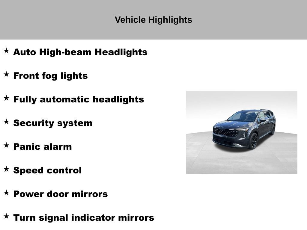 2025 Kia Carnival SX