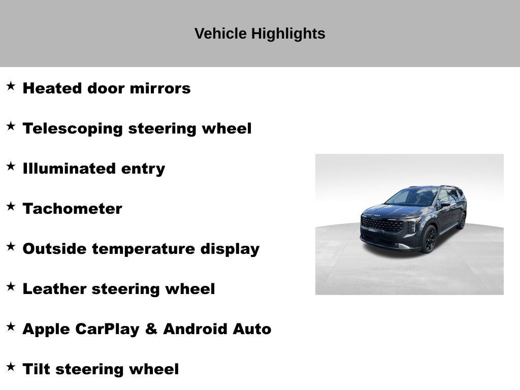 2025 Kia Carnival SX