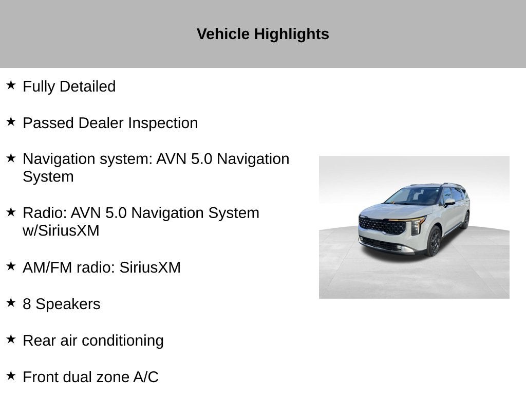2025 Kia Carnival Hybrid SX