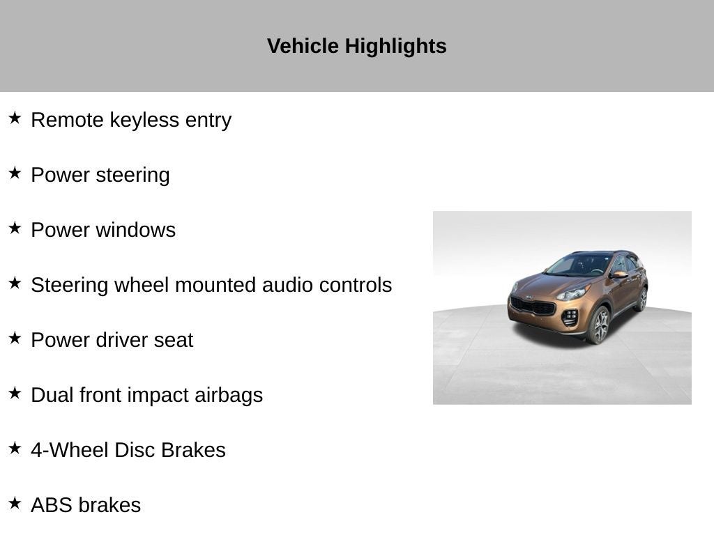 2019 Kia Sportage SX