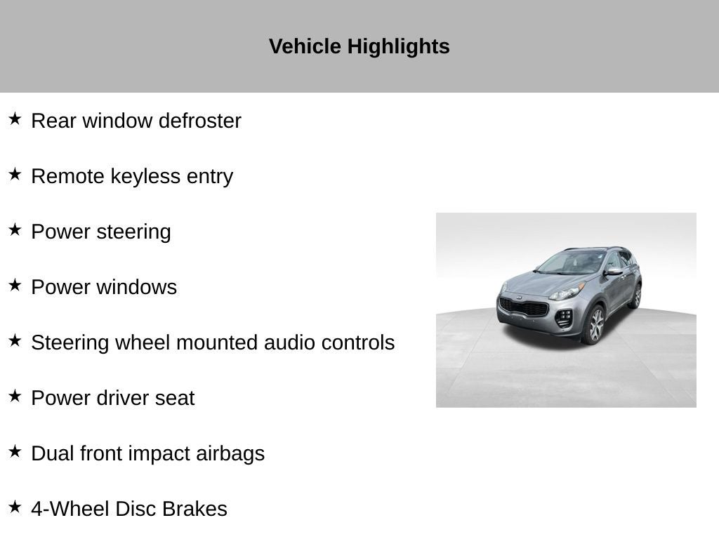2019 Kia Sportage SX