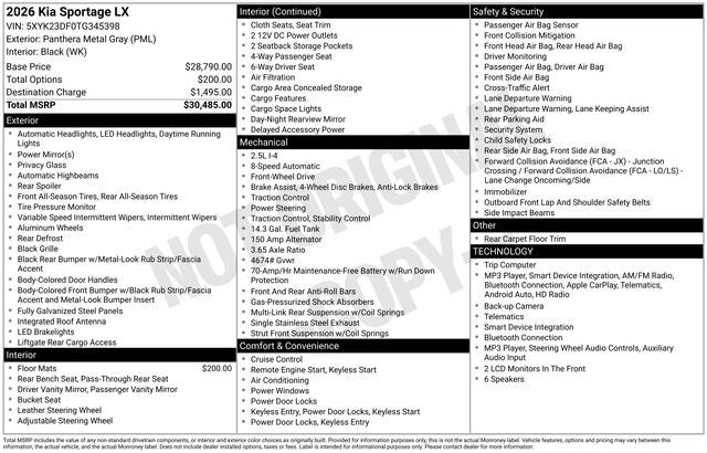 2026 Kia Sportage LX